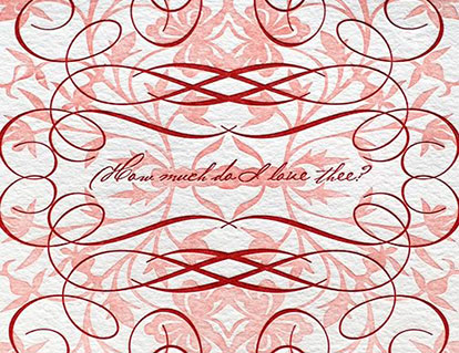 Love Thee script love card
