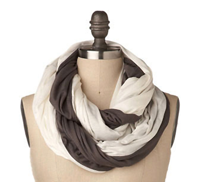 Twisted Sister Scarf in white and grey form ModCloth