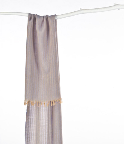 Merino Woven Scarf in Cast Dew Stripe by Nau